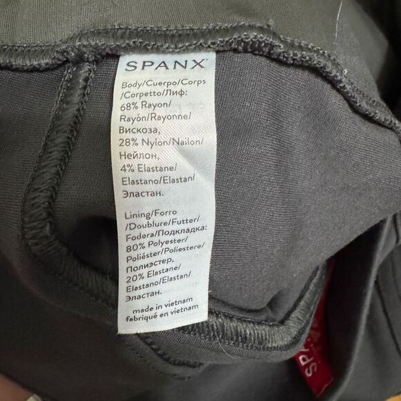 Spanx charcoal gray PerfectFit Ponte Slim Straight Pant size large - Picture 6 of 7